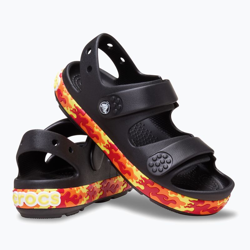 Crocs Crocband Cruiser Flames schwarz Kindersandalen 6