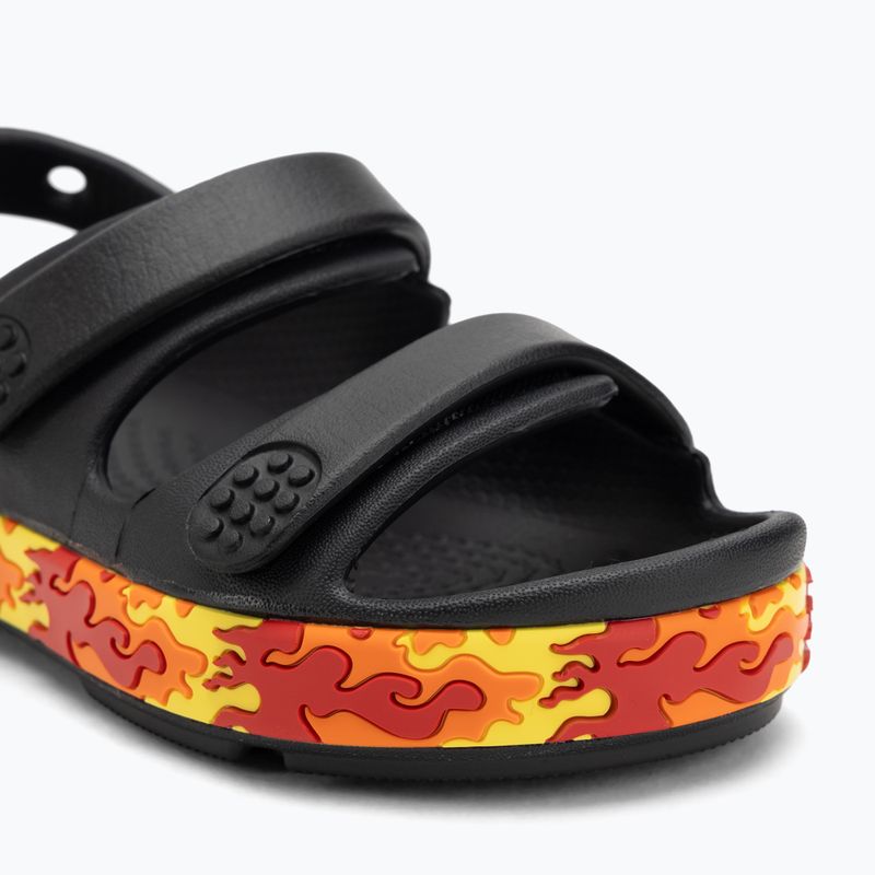 Crocs Crocband Cruiser Flames schwarz Kindersandalen 7