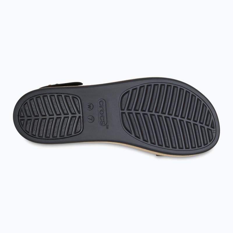 Crocs Brooklyn Cork Low Wedge Damen Sandalen schwarz/schwarz 4