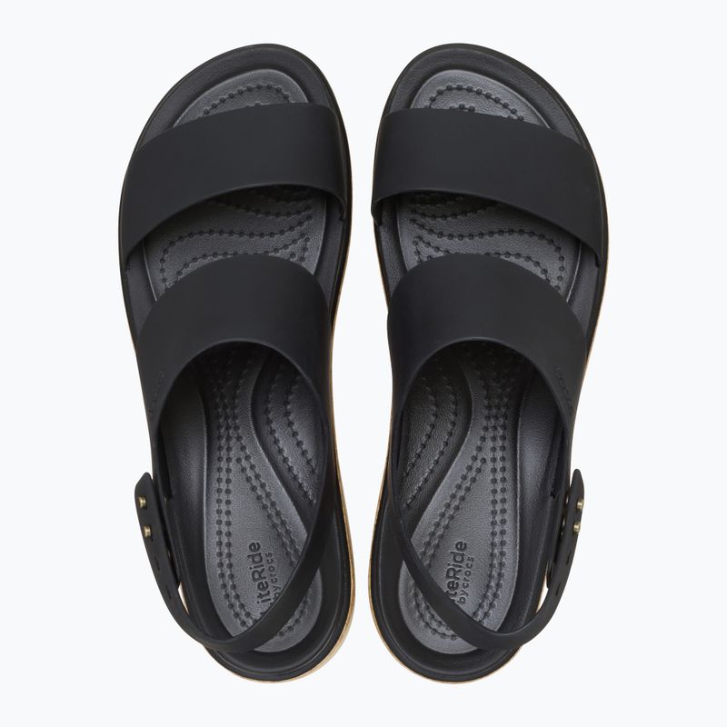 Crocs Brooklyn Cork Low Wedge Damen Sandalen schwarz/schwarz 5