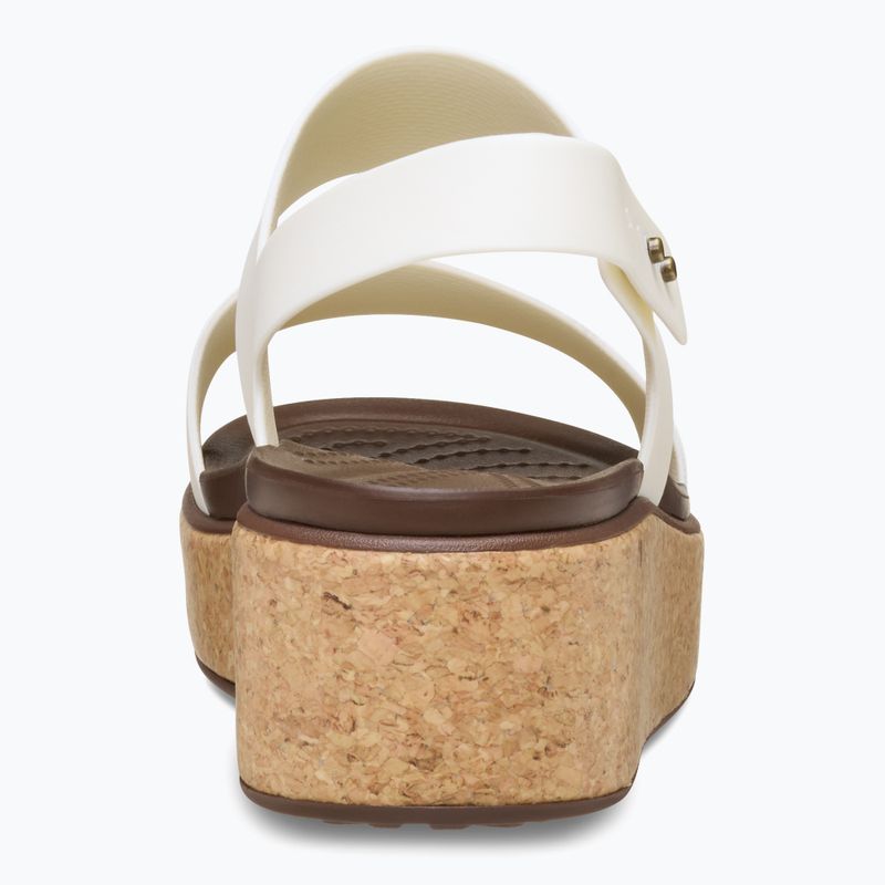 Crocs Brooklyn Cork Low Wedge Damen Kreide Sandalen 3