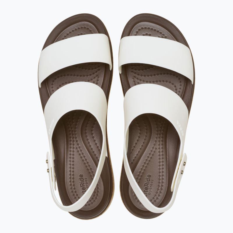 Crocs Brooklyn Cork Low Wedge Damen Kreide Sandalen 5