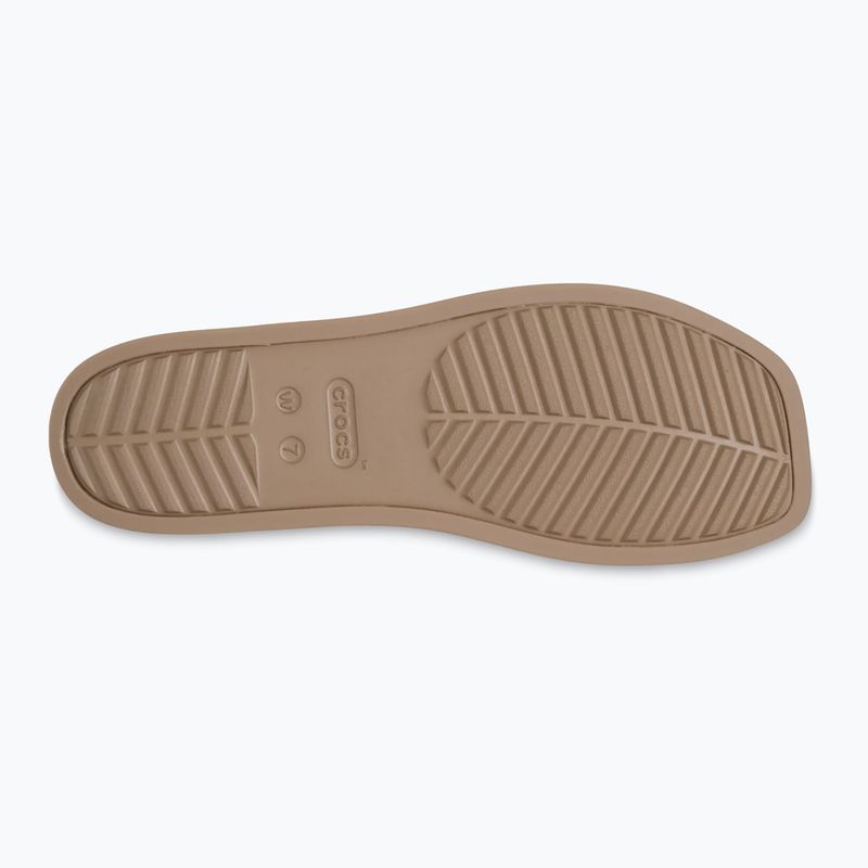 Damen Sandalen Crocs Miami Two Strap Sandal milk chocolate 10