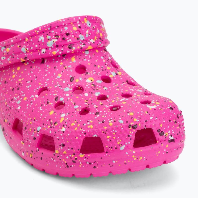 Kinder-Flip-Flops Crocs Classic Paint Splatter Clog 8