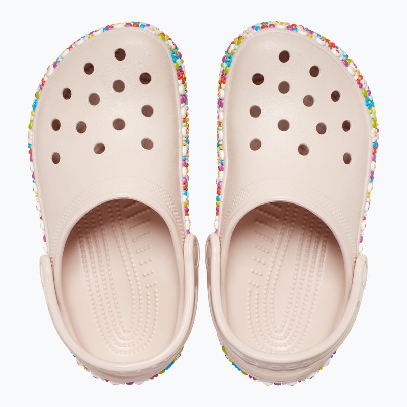 Kinder Clogs Crocs Classic Beaded Band Clog Kids quartz 12