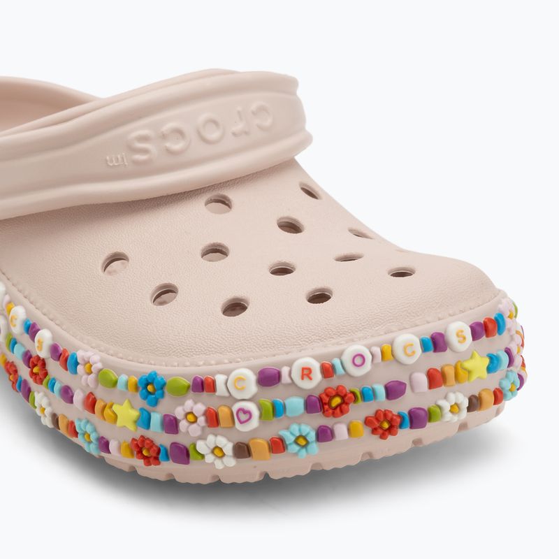 Kinder Clogs Crocs Classic Beaded Band Clog Kids quartz 8
