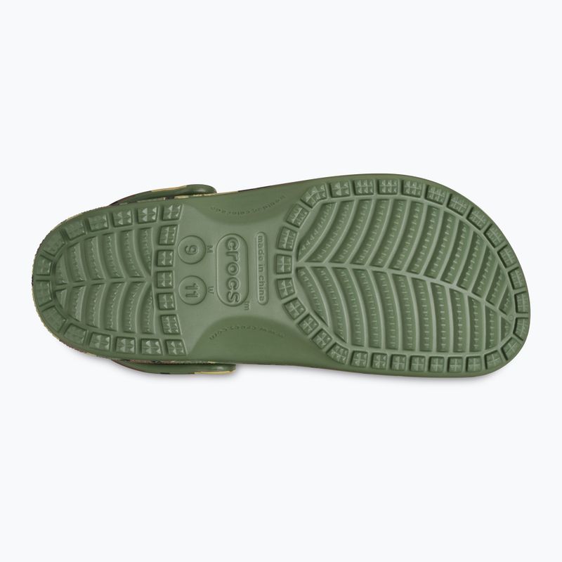 Pantoletten Crocs Classic Camouflage army green/multi 3