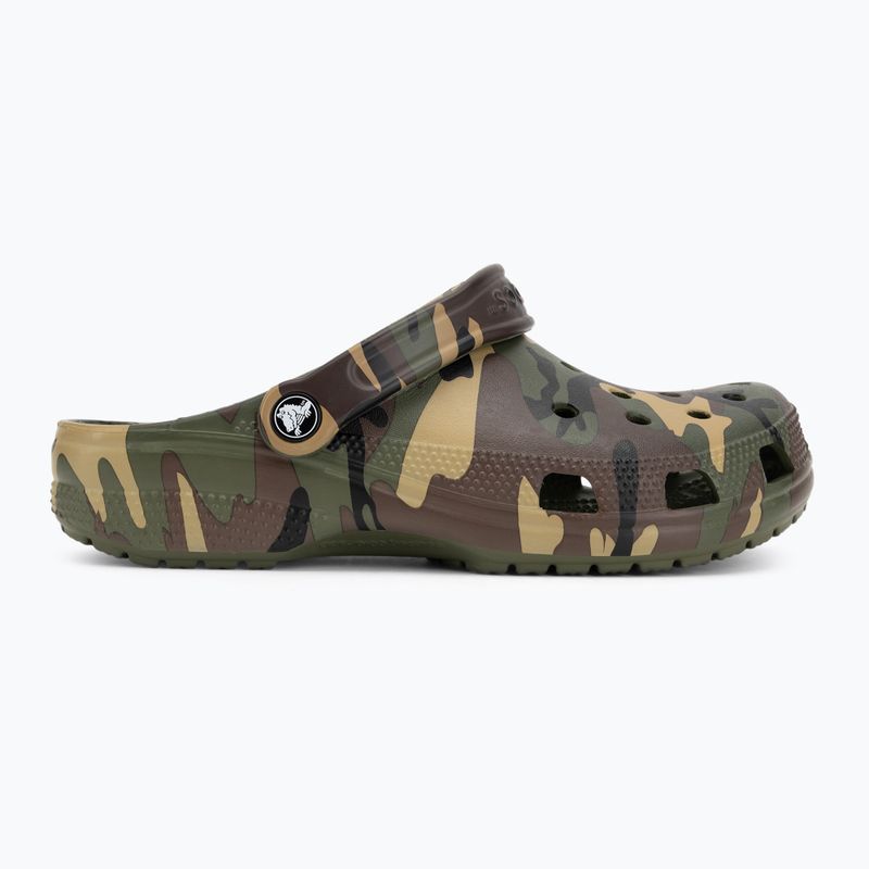 Pantoletten Crocs Classic Camouflage army green/multi 3