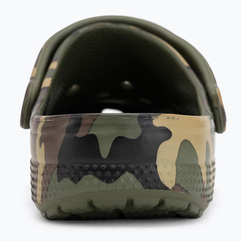 Pantoletten Crocs Classic Camouflage army green/multi 7