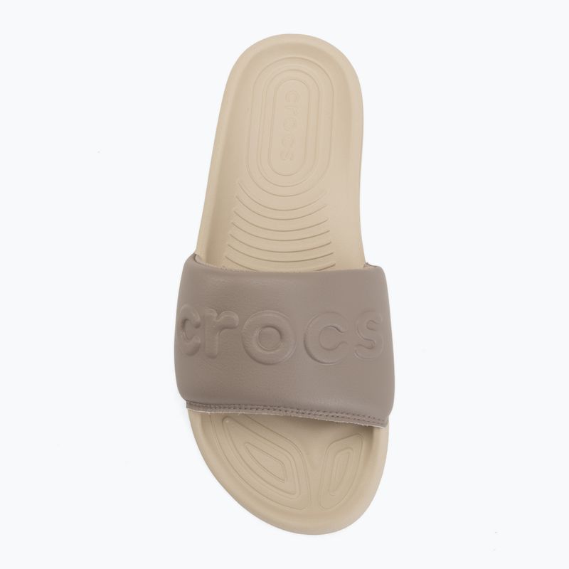 Damen-Pantoletten Crocs All Day bone/taupe 5