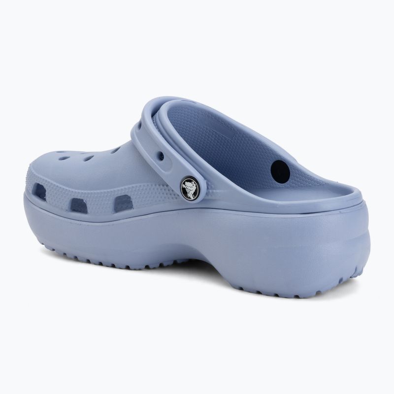 Damen-Pantoletten Crocs Classic Platform Clog blue haze 4