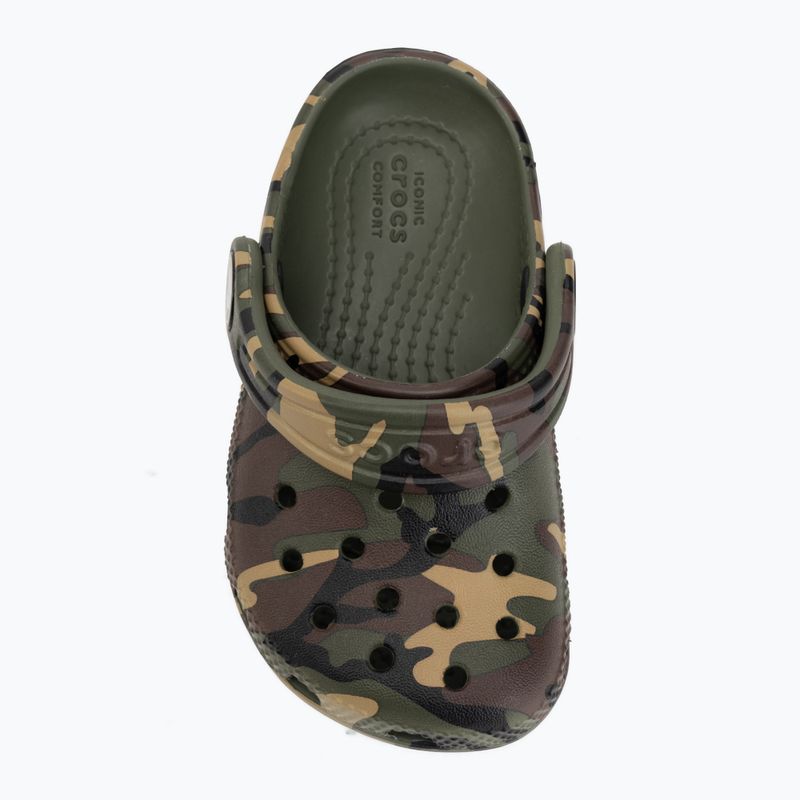 Kinder-Flip-Flops Crocs Classic Camouflage Toddler army green/multi 6