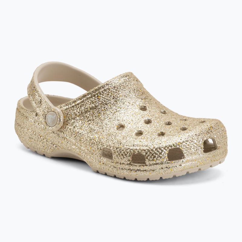 Kinder-Flip-Flops Crocs Classic Chunky Glitter sandstone 2