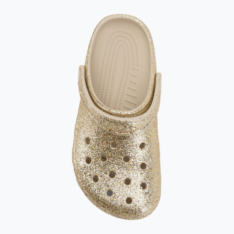 Kinder-Flip-Flops Crocs Classic Chunky Glitter sandstone 6