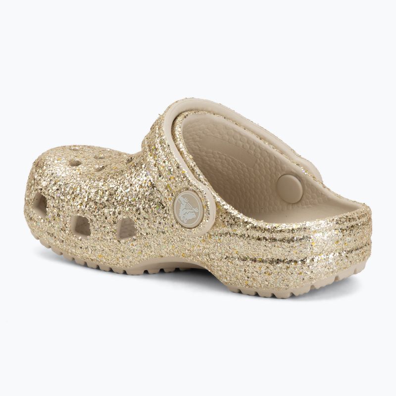 Kinder-Flip-Flops Crocs Classic Chunky Glitter 211940 sandstone 4