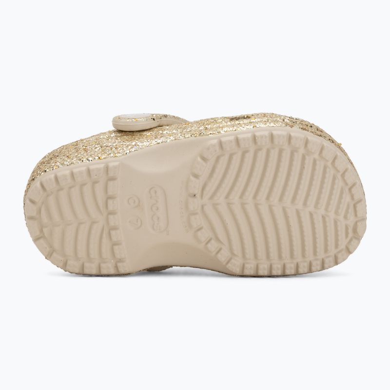 Kinder-Flip-Flops Crocs Classic Chunky Glitter 211940 sandstone 5