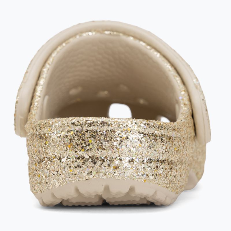 Kinder-Flip-Flops Crocs Classic Chunky Glitter 211940 sandstone 7