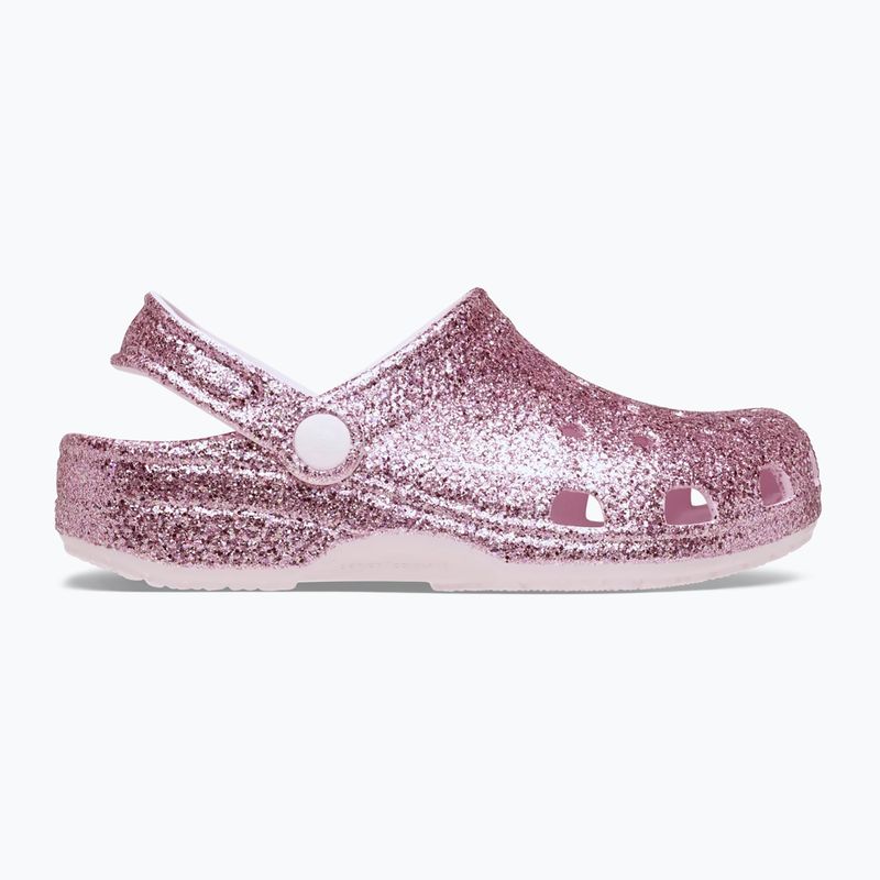 Kinder-Flip-Flops Crocs Classic Chunky Glitter 211940 pink milk 10