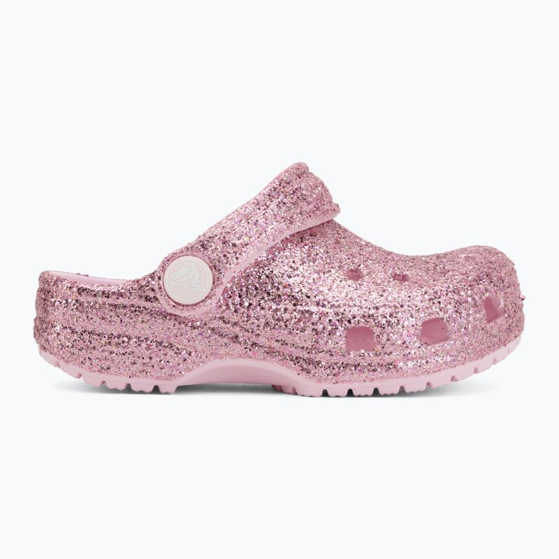 Kinder-Flip-Flops Crocs Classic Chunky Glitter 211940 pink milk 3