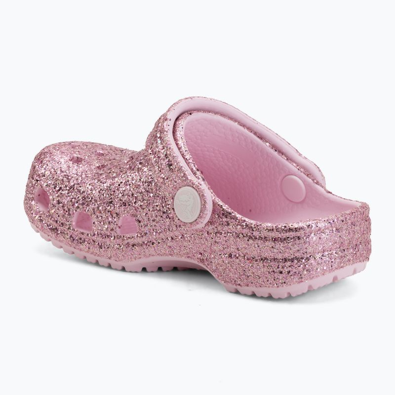 Kinder-Flip-Flops Crocs Classic Chunky Glitter 211940 pink milk 4