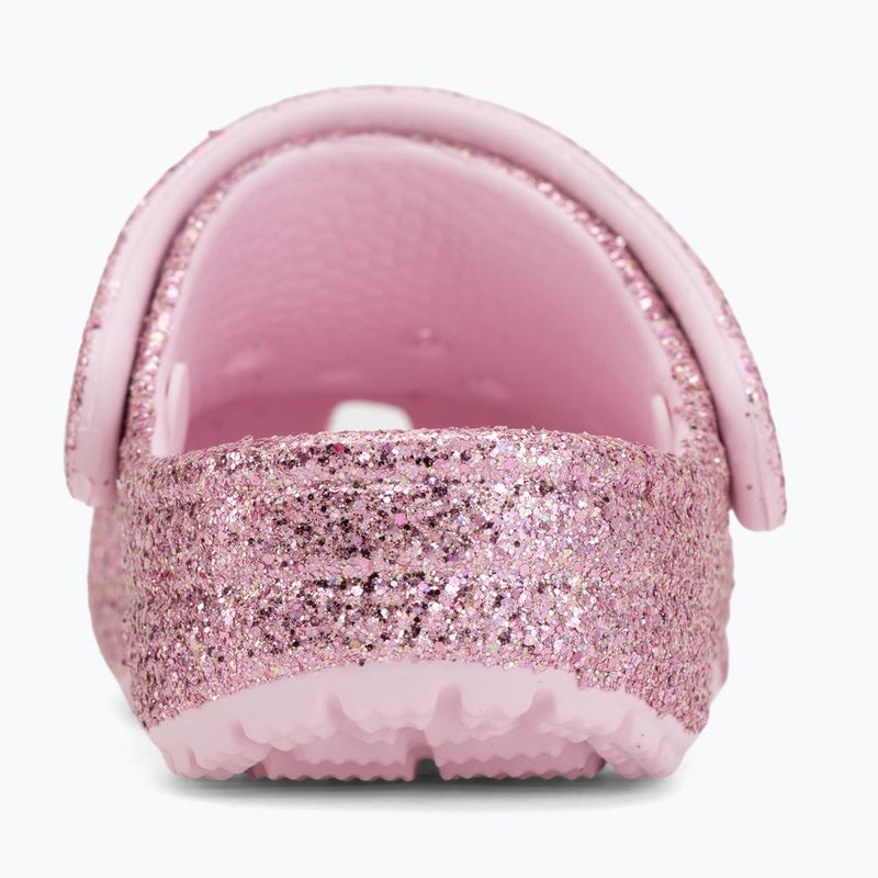 Kinder-Flip-Flops Crocs Classic Chunky Glitter 211940 pink milk 7