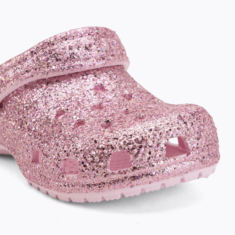 Kinder-Flip-Flops Crocs Classic Chunky Glitter 211940 pink milk 8