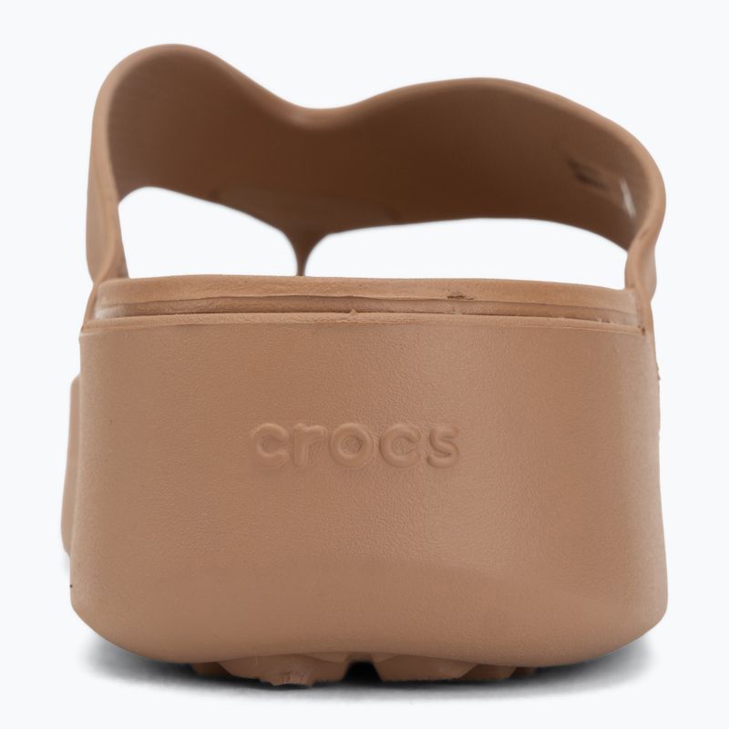 Damen Zehentrenner Crocs Gateway Platform milk chocolate 6