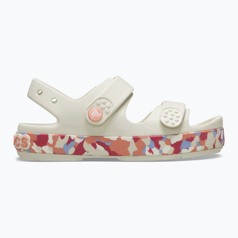 Kindersandalen Crocs Crocband Cruiser Glow Confetti Band summit white/guava 2