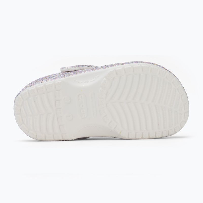 Schlappen Kinder Crocs Classic Fantasy Glitter white 5