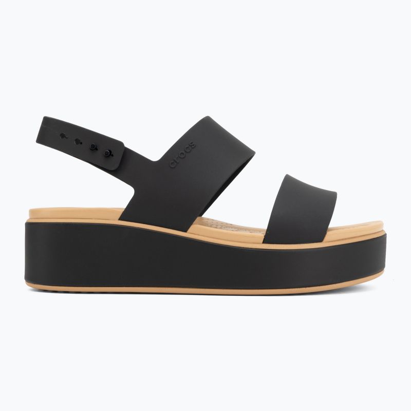 Damensandalen Crocs Brooklyn Matte Wrap Low Wedge black/cashew 2