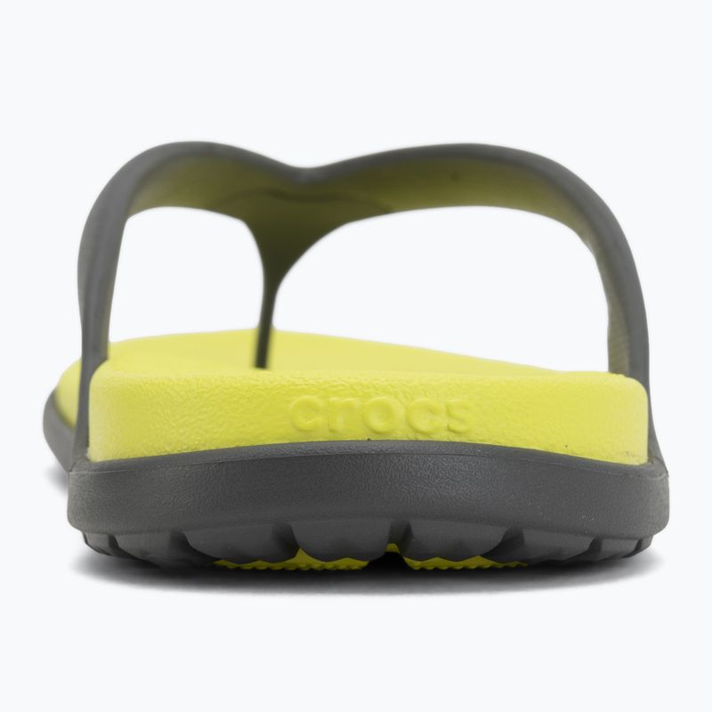 Zehentrenner Crocs Coast Flip slate grey/citrus 6
