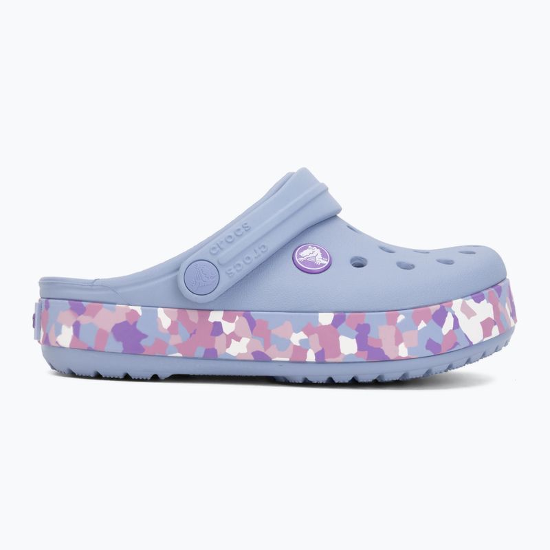 Kinder-Flip-Flops Crocs Crockband Glow Confetti Band blue haze/multi 3