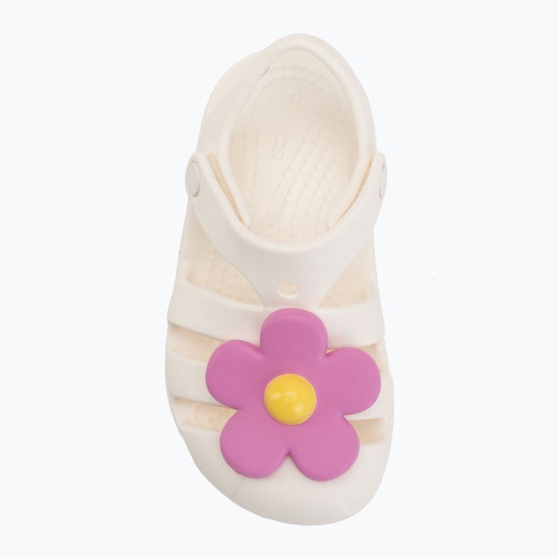 Kindersandalen Crocs Classic Flower chalk 5