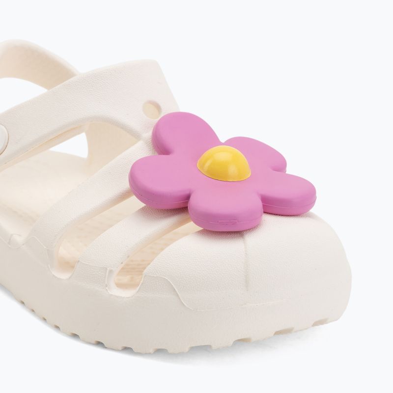 Kindersandalen Crocs Classic Flower chalk 7