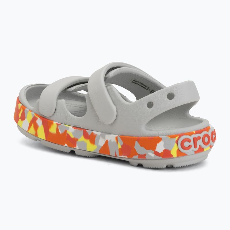 Kindersandalen Crocs Crocband Cruiser Glow Confetti Band atmosphere/flame 3