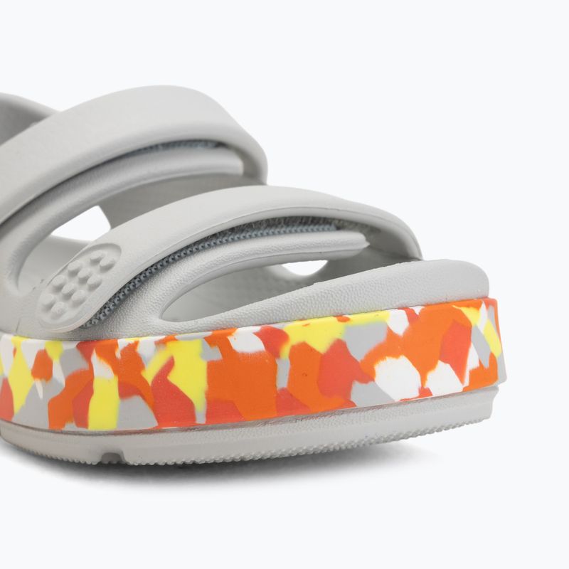 Kindersandalen Crocs Crocband Cruiser Glow Confetti Band atmosphere/flame 7
