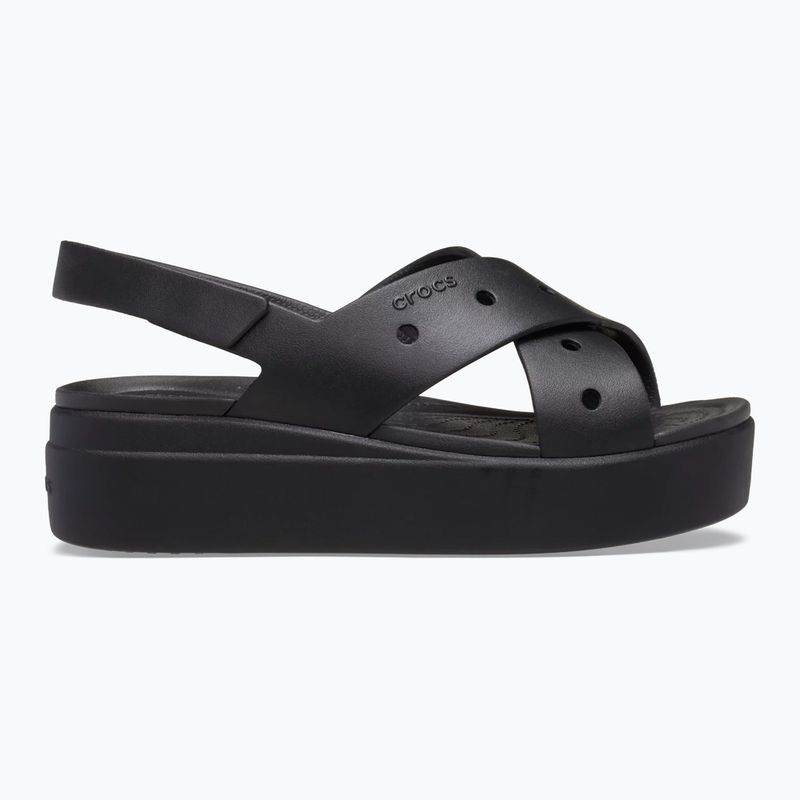 Damen-Sandalen Crocs Broklyn 4U Cross Strap black 2
