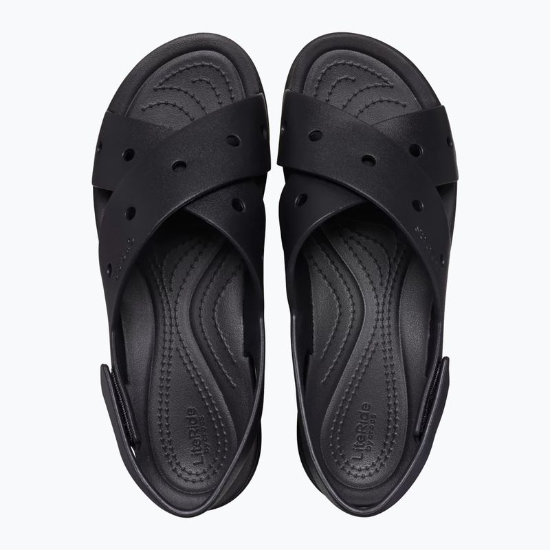 Damen-Sandalen Crocs Broklyn 4U Cross Strap black 5
