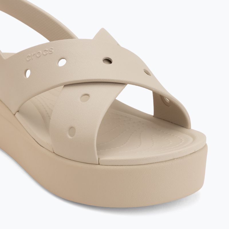 Damen-Sandalen Crocs Broklyn 4U Cross Strap frappe 7