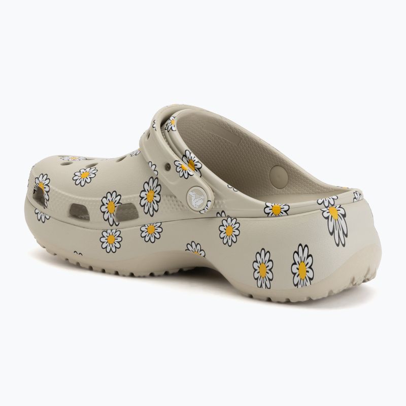Schlappen Damen Crocs Classic Platform Floral meteor 4