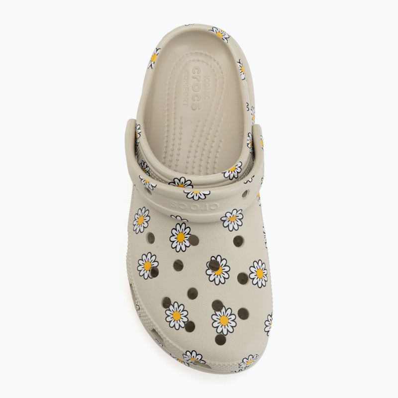 Schlappen Damen Crocs Classic Platform Floral meteor 6