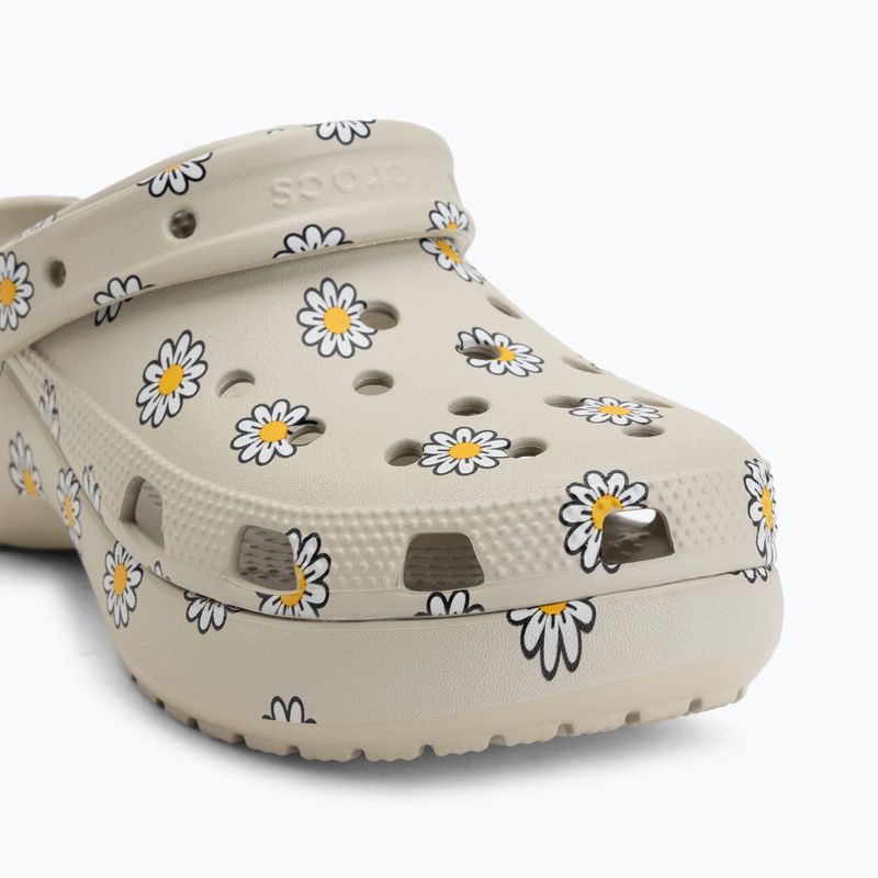 Schlappen Damen Crocs Classic Platform Floral meteor 8