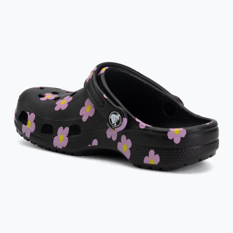 Schlappen Kinder Crocs Classic Flower black 4