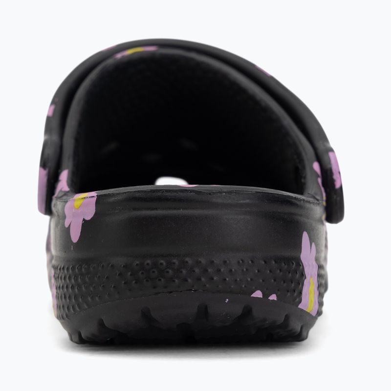 Schlappen Kinder Crocs Classic Flower black 7