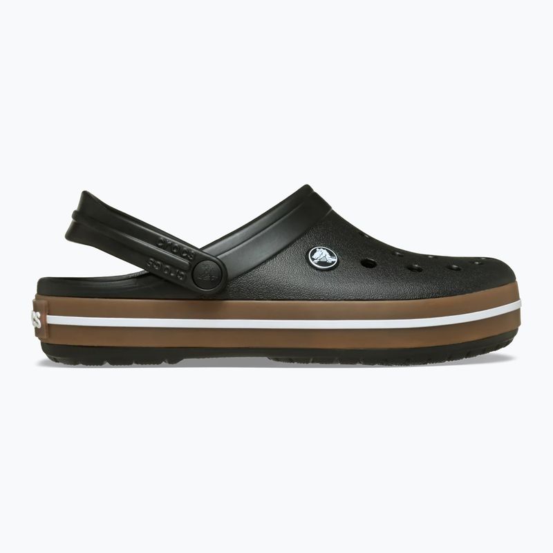 Badelatschen Crocs Crocband Gum black 2