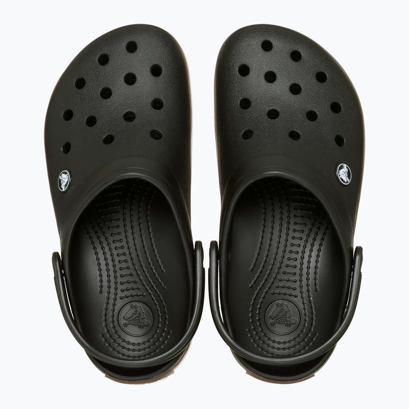 Badelatschen Crocs Crocband Gum black 5