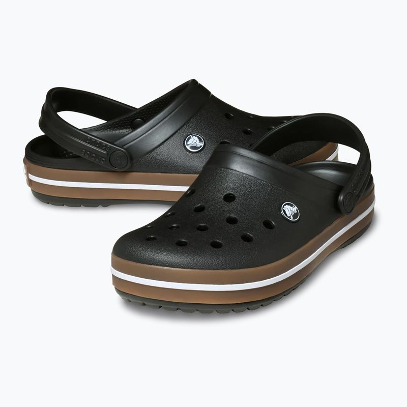 Badelatschen Crocs Crocband Gum black 6
