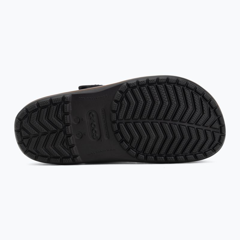 Badelatschen Crocs Crocband Gum black 5