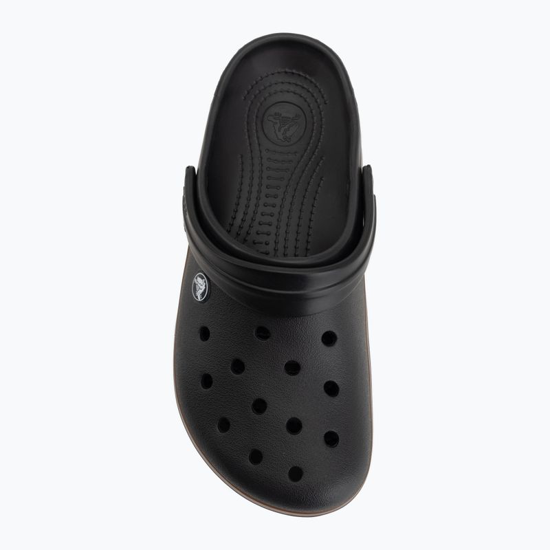 Badelatschen Crocs Crocband Gum black 6