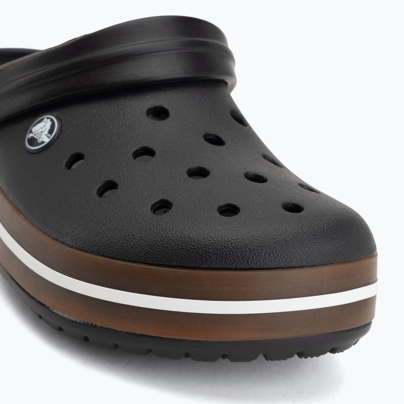 Badelatschen Crocs Crocband Gum black 8